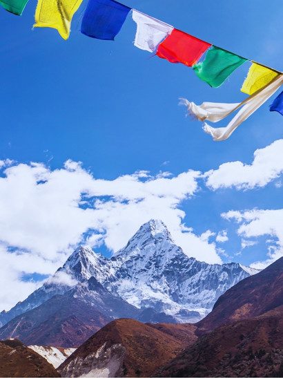annapurna montaña bandera
